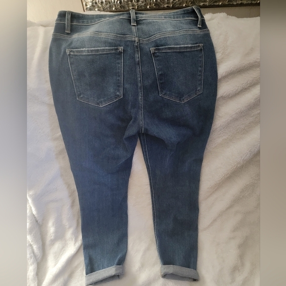 Flying Monkey Blue Skinny Jeans with Vintage Fading Sz 32 - Picture 6 of 6